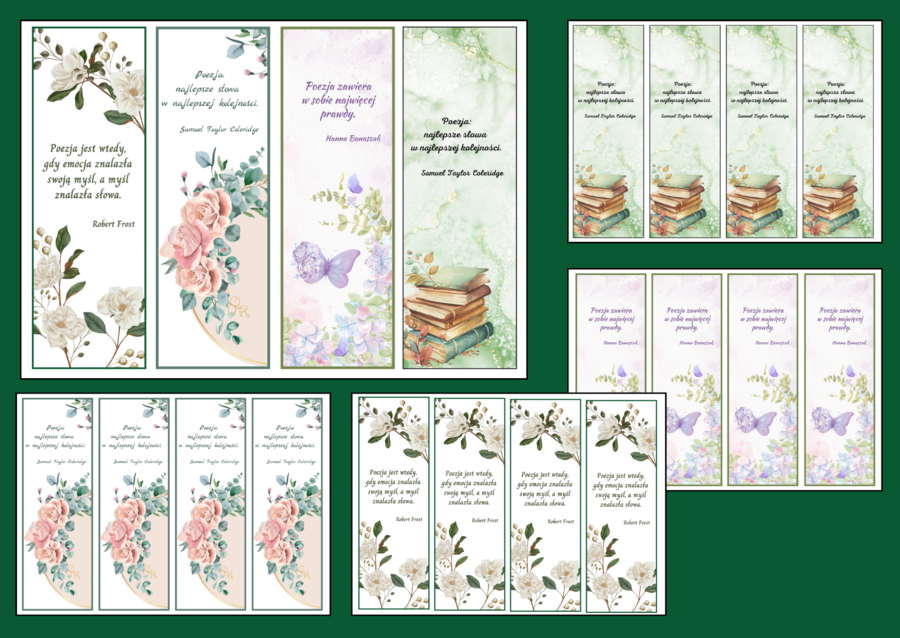 ŚWIATOWY DZIEŃ POEZJI – zakładki do książek – zakładka – wersja 1
