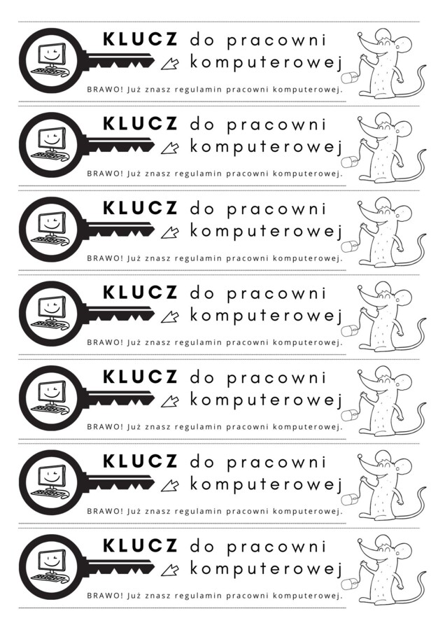 Klucz do pracowni komputerowej