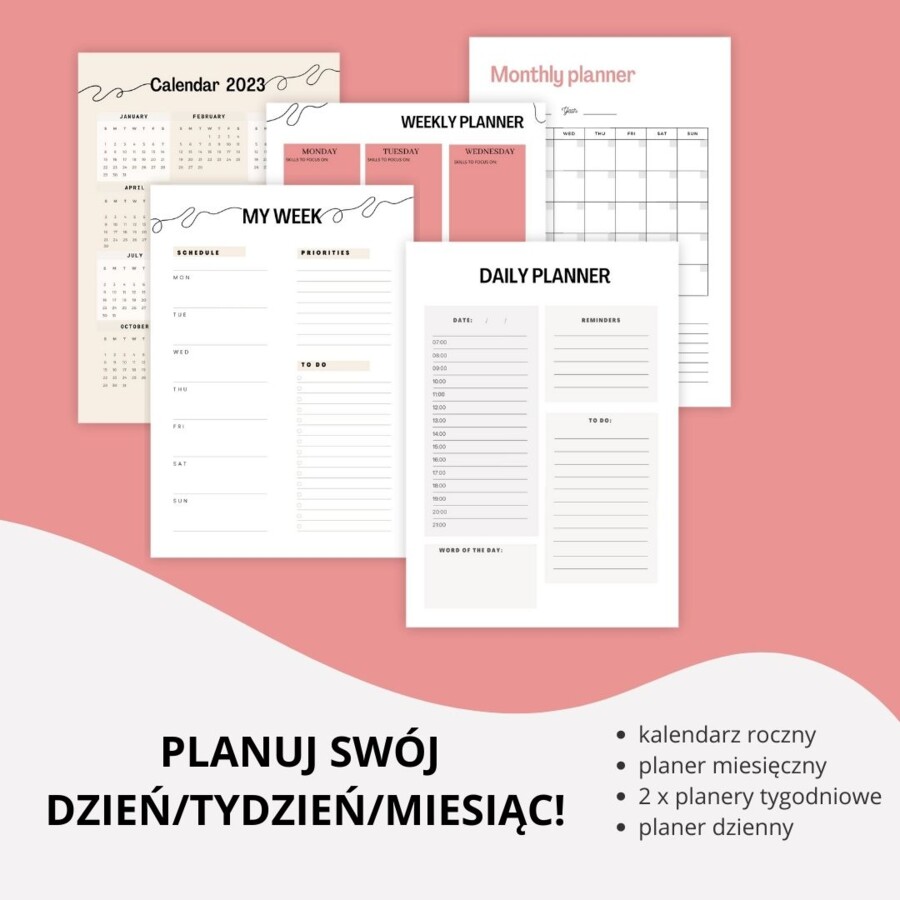 PLANER JĘZYKOWY, NAUKA JĘZYKA, MATURA, EGZAMIN ÓSMOKLASISTY, ORGANIZACJA CZASU