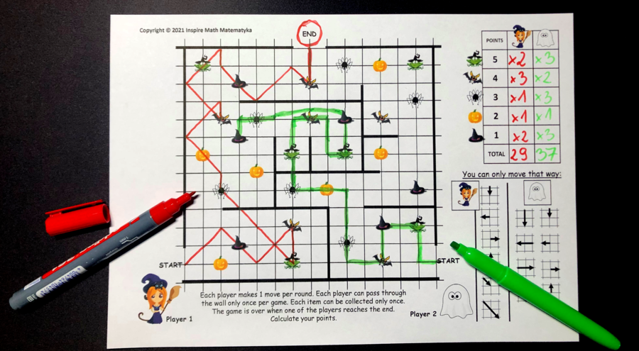 DARMOWA Gra Matematyczna Halloween Nawiedzony Dom