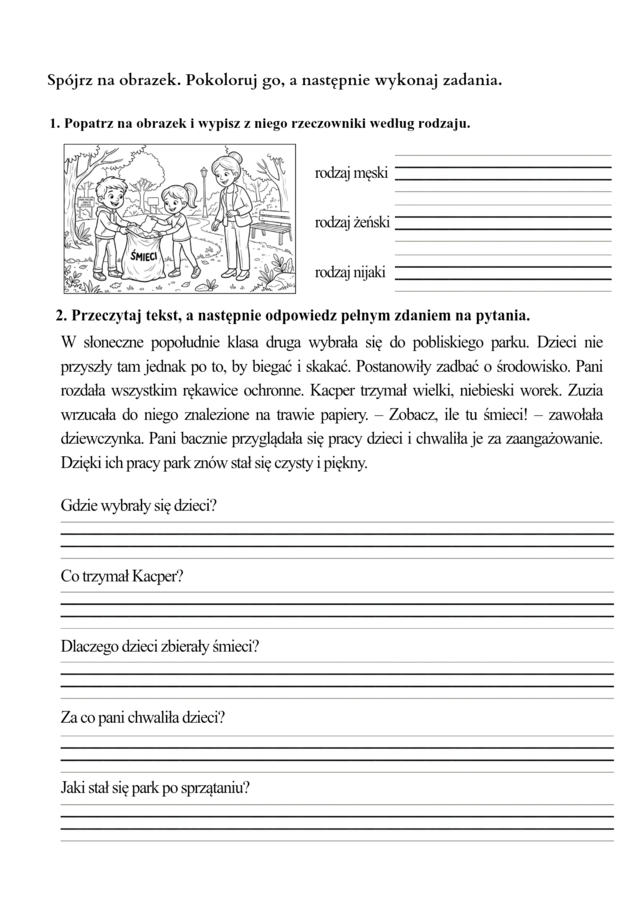 Polonistyczne karty pracy klasy 2-3