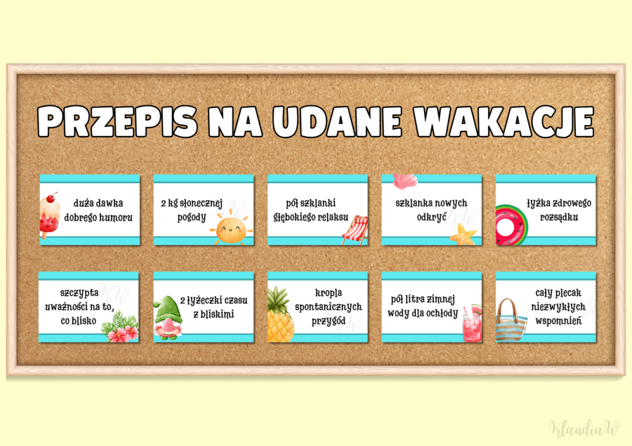PRZEPIS NA UDANE WAKACJE - GAZETKA