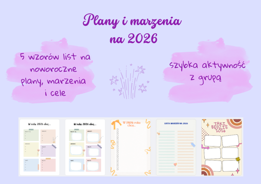 Plany i marzenia na nowy rok