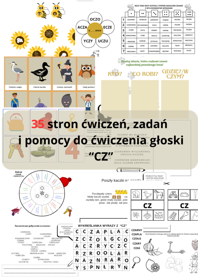 Logopedyczne zagwozdki cz 1 Głoska "CZ"