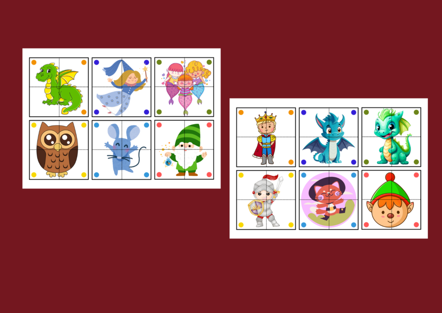 DZIEŃ POSTACI Z BAJEK – biblioteka – świetlica – przedszkole - UKŁADANKA - układanki - puzzle - 30 szt.