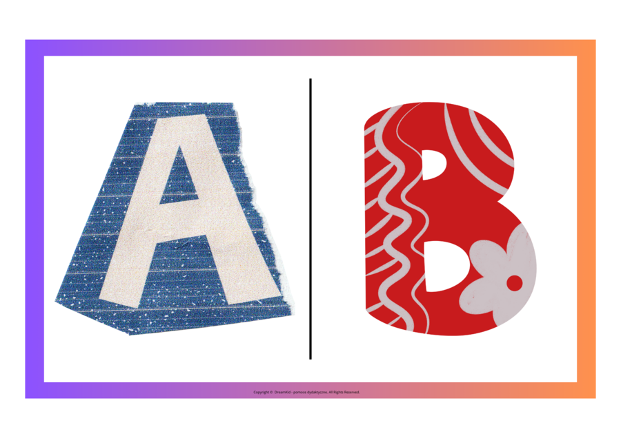 Domino podłogowe - litery