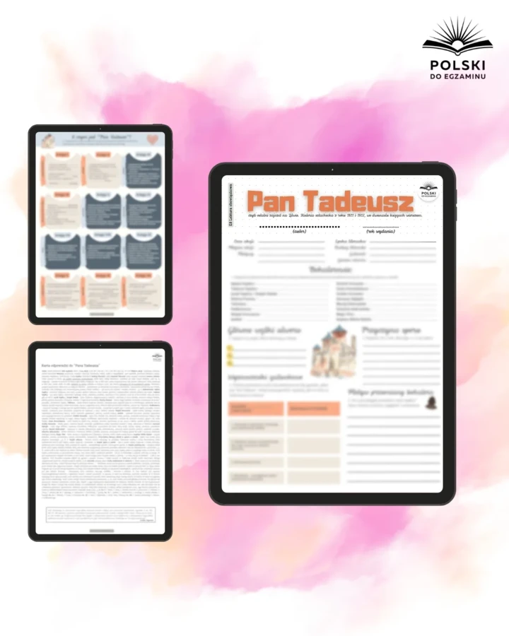 Lektury Obowiązkowe do Egzaminu Ósmoklasisty 📚 | Pakiet Kart Pracy PDF + 3 bonusy