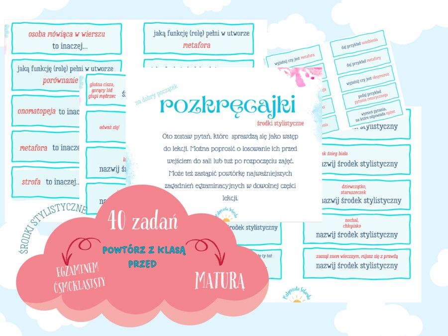 Rozkręcajki- środki stylistyczne