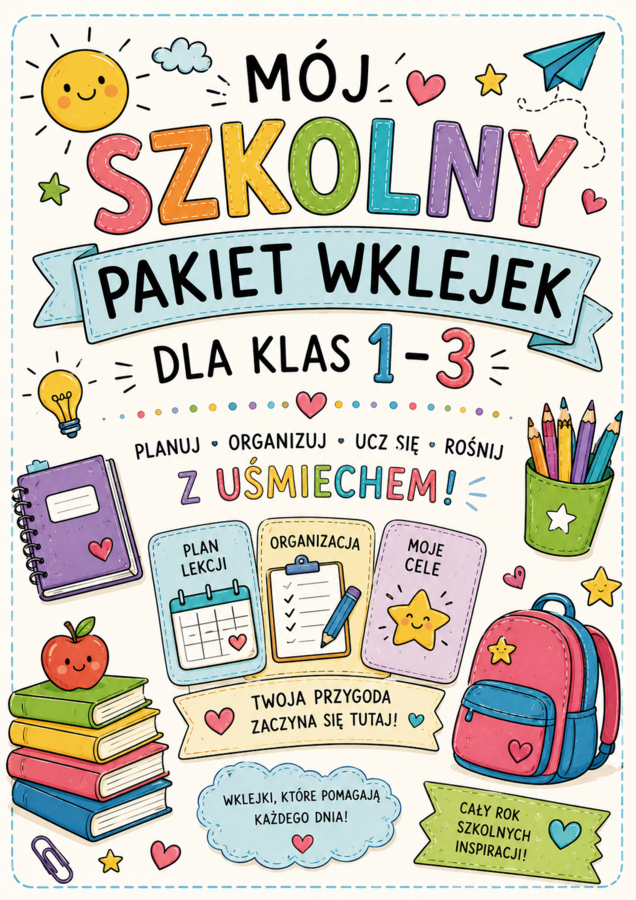 Szkolny pakiet wklejek 1-3