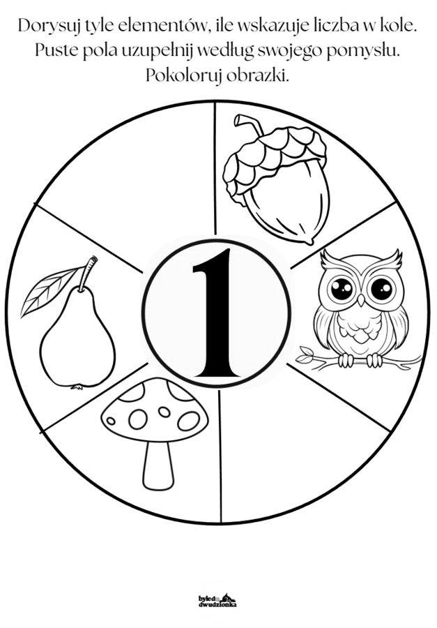 Cyfry  1 - 10  - karty pracy