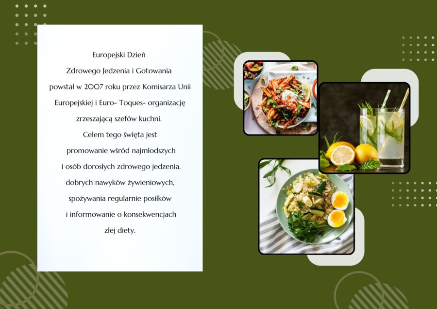 Gazetka "Zdrowe żywienie - Europejski Dzień Zdrowego Jedzenia i Gotowania".
