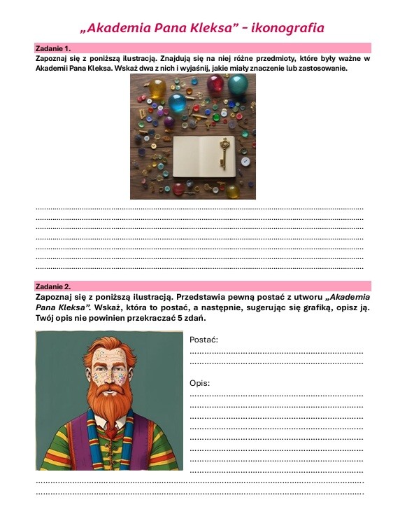 Zestaw lekturowy "Akademia Pana Kleksa"
