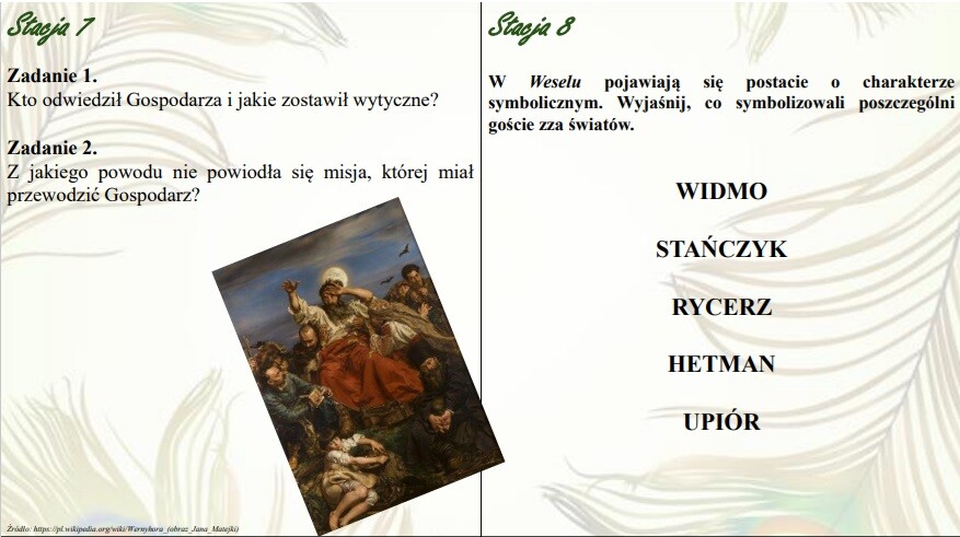 Stacje zadaniowe dla liceum - zestaw