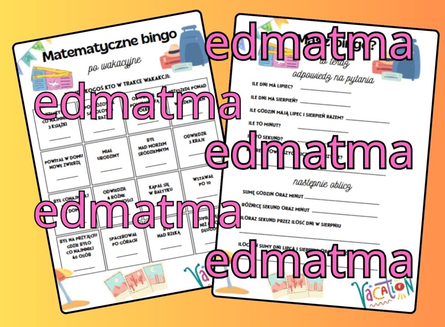 Bingo matematyczne integracyjne