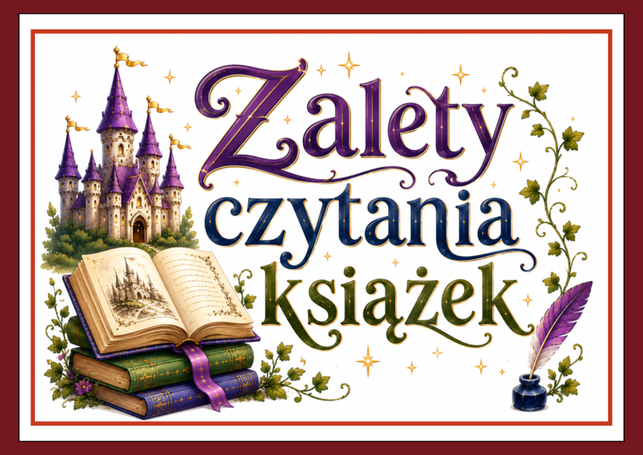 Zalety czytania książek – gazetka szkolna (15 stron)