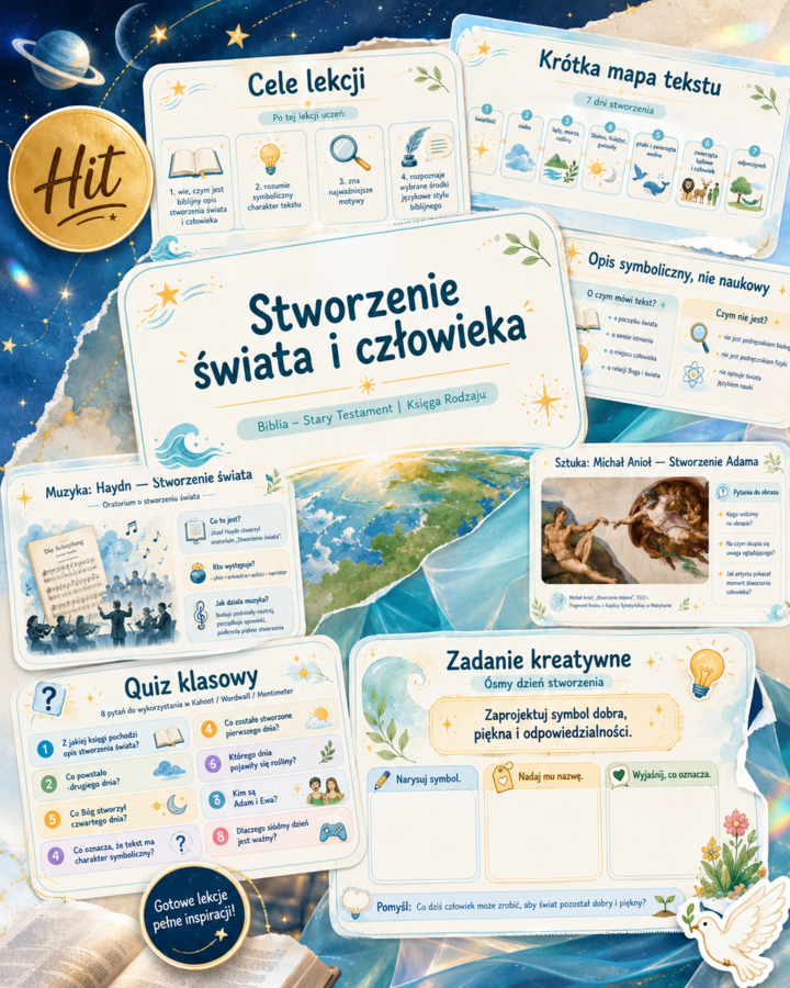 Stworzenie świata i człowieka. [PREZENTACJA]