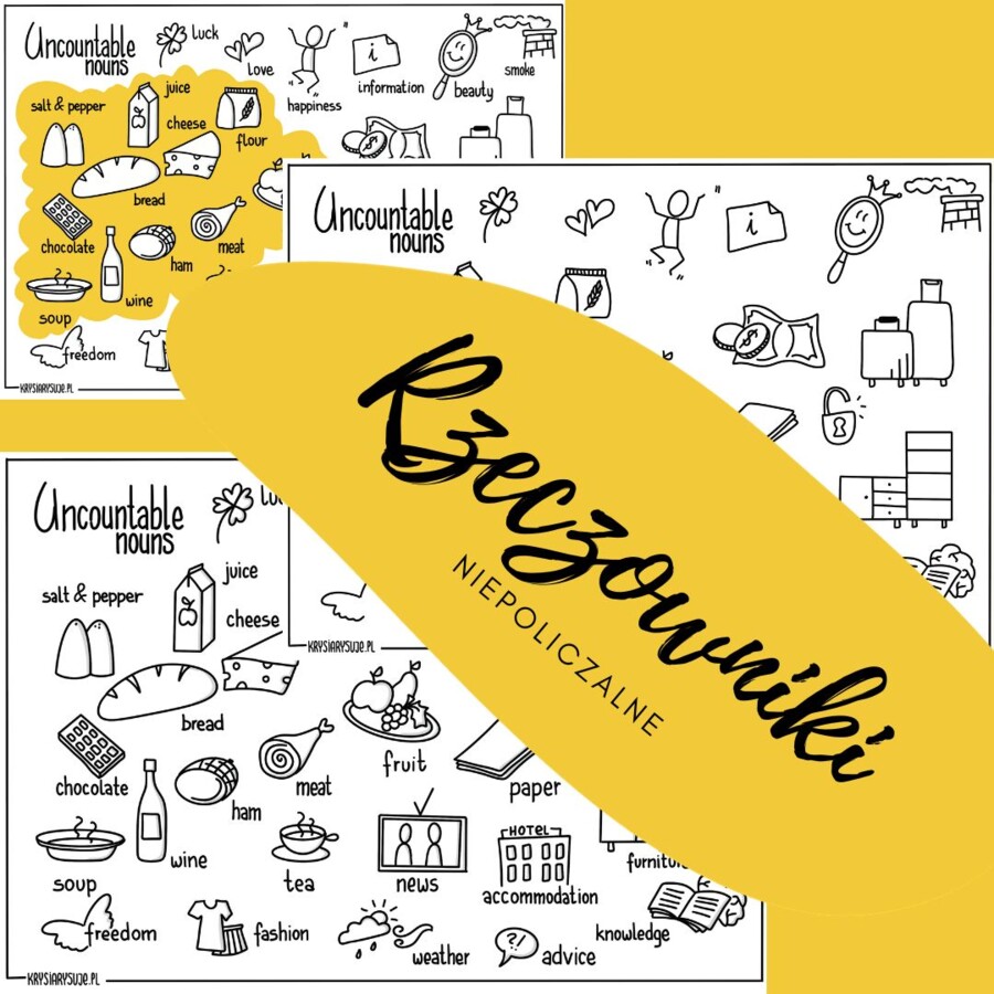 Rzeczowniki Niepoliczalne. Uncountable nouns.