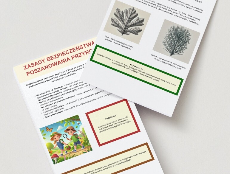 Zabawa w tropienie śladów. Szukanie w okolicy śladów przyrody