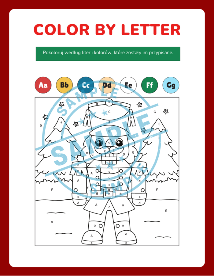 Świąteczne Słówka - Nauka Pisania - Polsko Angielskie - zadania, zagadki, ćwiczenie pisowni