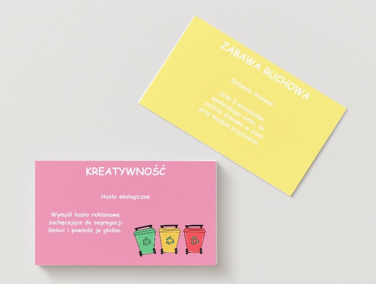 Gra ekologiczna. Plansza. Karty wyzwań