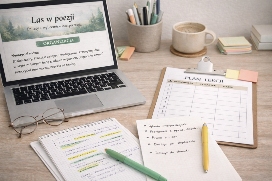 Scenariusz lekcji języka polskiego. "O lasach". Ks. Jan Twardowski