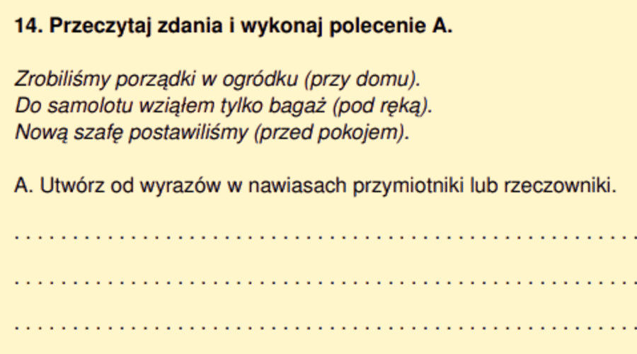Powtórka językowa do e8 - język polski