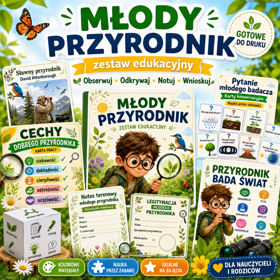 Zestaw „Młody Przyrodnik” – odkrywaj, obserwuj i ucz się przez zabawę