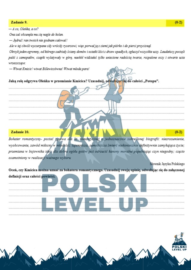 Test (51 zadań+tematy wypracowań P +R)_Potop_Polski Level Up