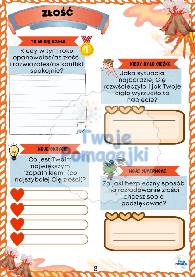 ⚓ Wakacyjny hit na Złotym Nauczycielu! „Kapitan Swoich Emocji” – Kompleksowy Pakiet Kart Pracy (Aż 10 Emocji!)