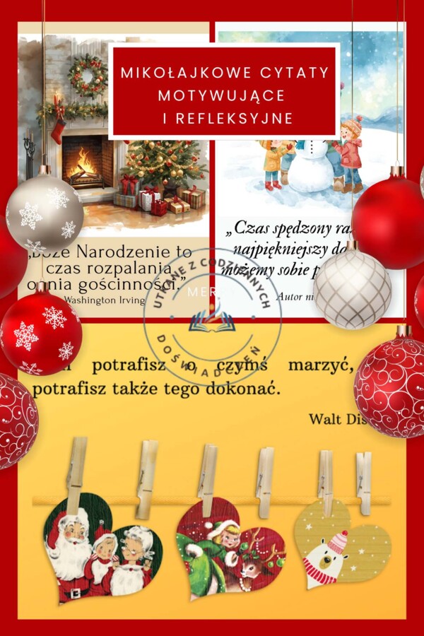 Mikołajkowe cytaty motywujące i refleksyjne
