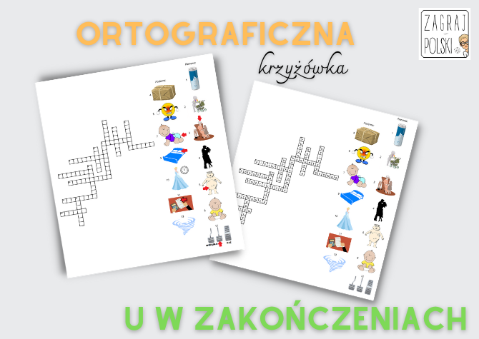 Ortograficzna krzyżówka – “u” w zakończeniach wyrazów