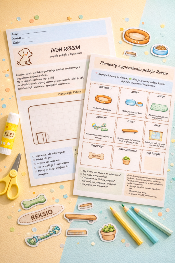 Dom Reksia – projekt pokoju/legowiska