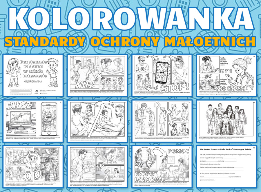 Kolorowanka - Standardy ochrony małoletnich.
