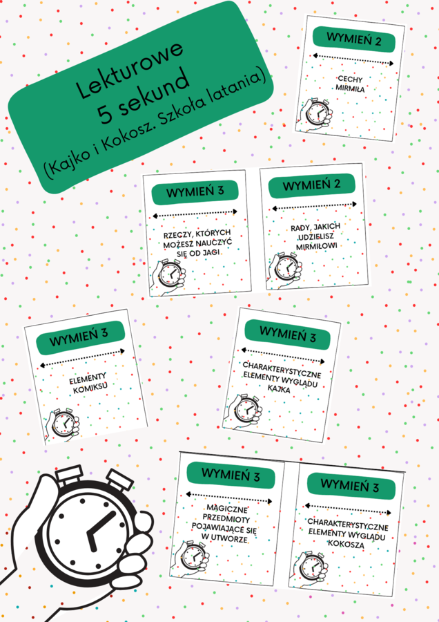 Lekturowe 5 sekund - zestaw dla klas IV-VI