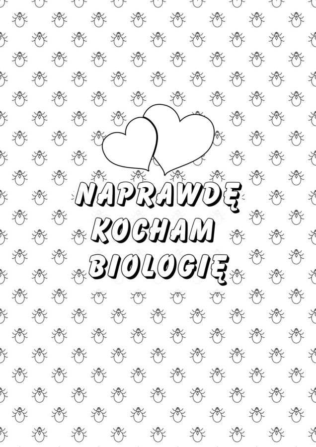 PLAKAT BIOLOGIA XXL - Do druku, kolorowanka