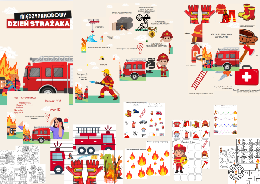 🚒🔥 MIĘDZYNARODOWY DZIEŃ STRAŻAKA – PAKIET EDUKACYJNY DLA DZIECI 🔥🚒