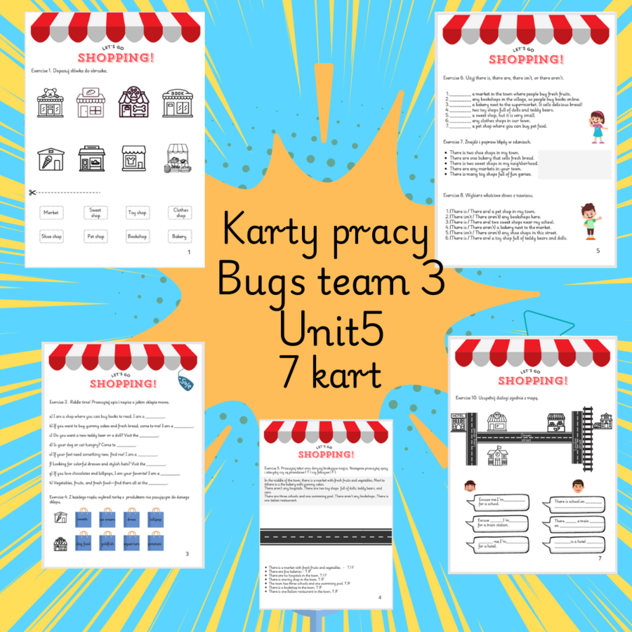 Karty pracy do Bugs team 3 Unit 5