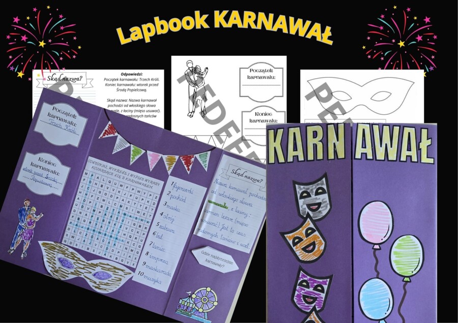 Lapbook - Karnawał