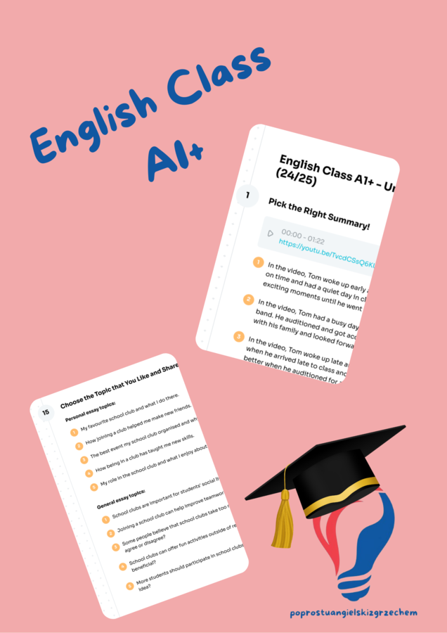 English Class A1+ – Unit 5 – karta pracy