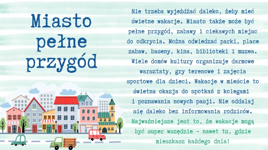 Bezpieczne wakacje - Wielki Poradnik Wakacyjny