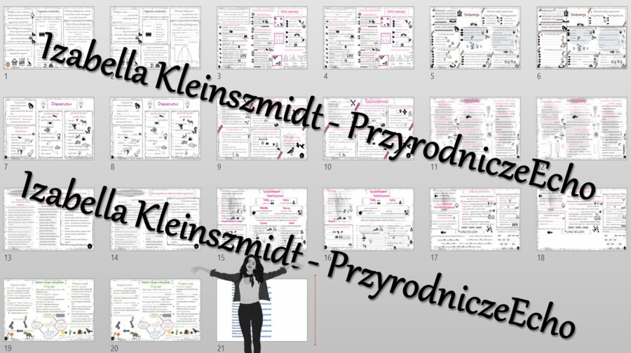Zestaw sketchnotek i kart pracy + gratisowe linki do prezentacji multimedialnych niekomercyjnych wykonanych w genial.ly do indywidualnego pobrania i użycia do celów niekomercyjnych. Biologia 8, „Ekologia”