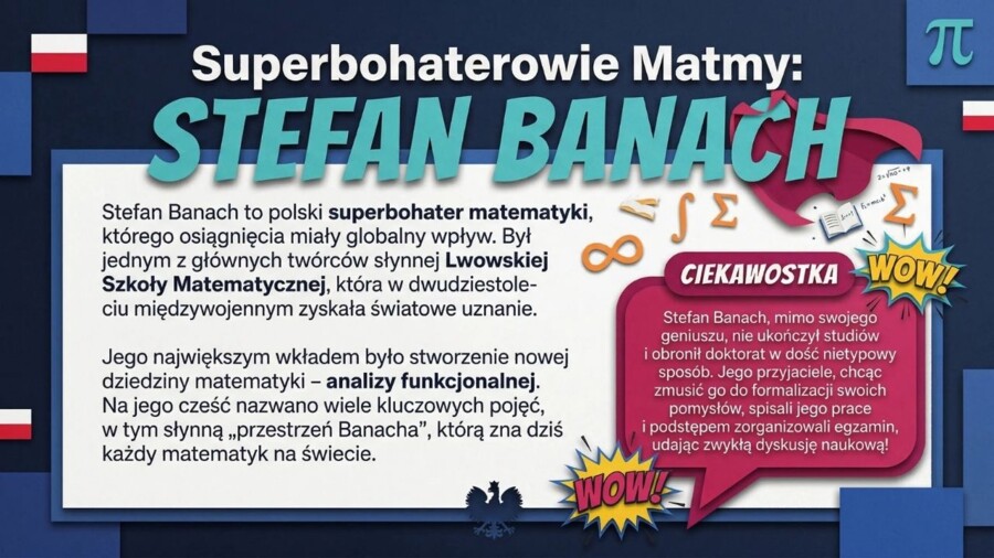 Dzień Matematyki - gazetka szkolna / prezentacja, 20 plansz