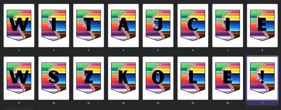 Girlanda "Witajcie w szkole!" 3