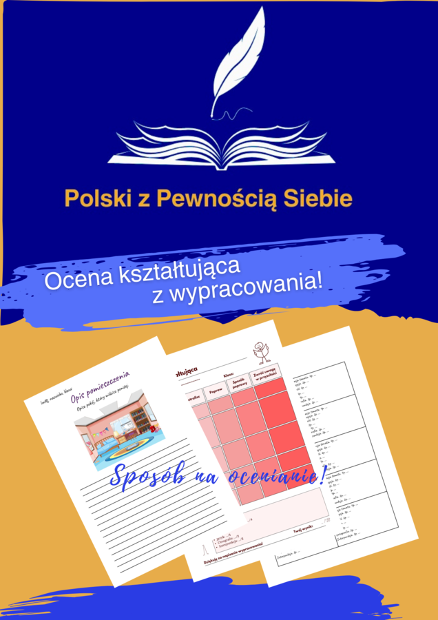 Ocena kształtująca z wypracowania w klasach 4-6. Opis pomieszczenia.