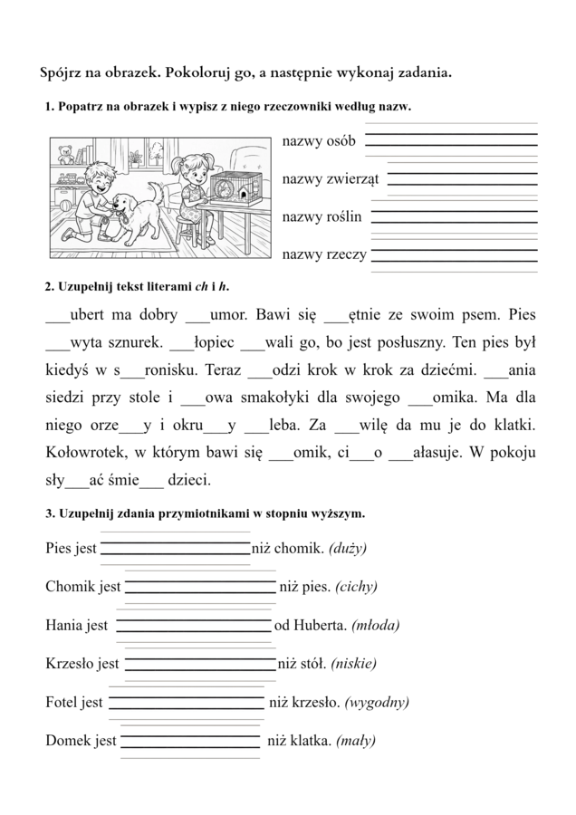 Polonistyczne karty pracy klasy 2-3