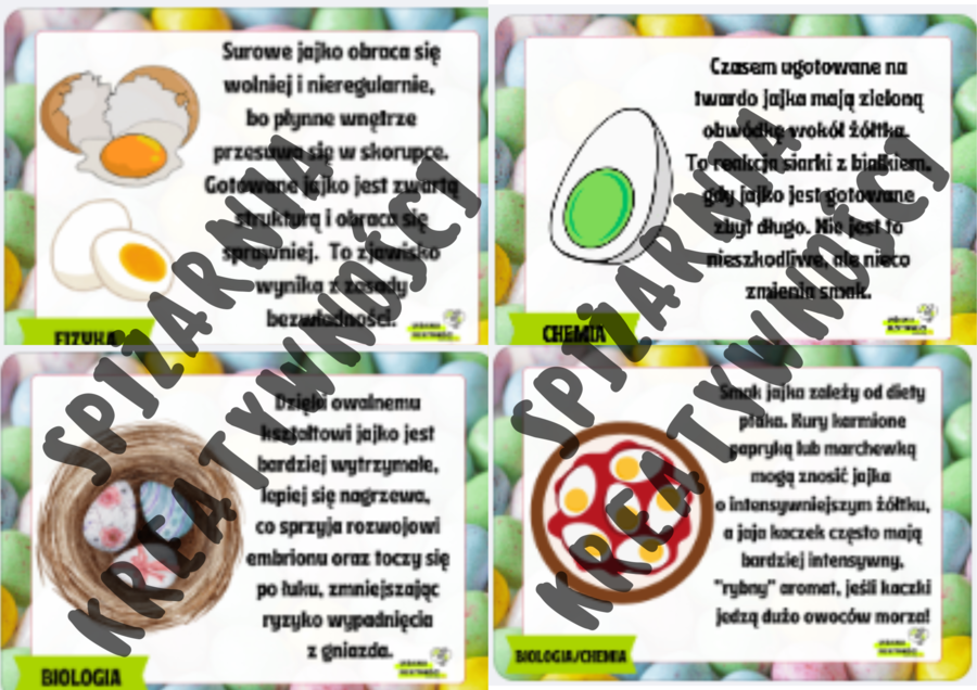 JajkoFakty – materiał na gazetkę ścienną w tematyce Wielkanocy 🐣🥚