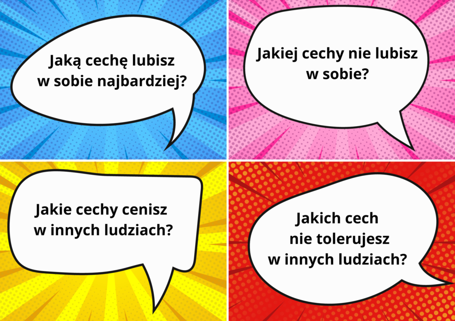 Karty "Poznajmy się!"