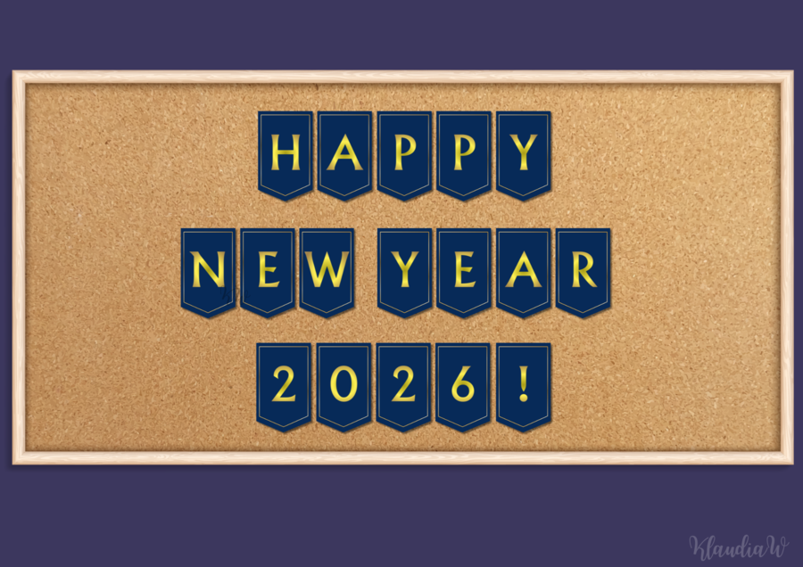 Girlanda „Happy New Year 2026!”