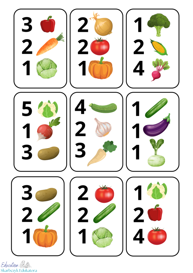 GRA MATEMATYCZNA - warzywa
