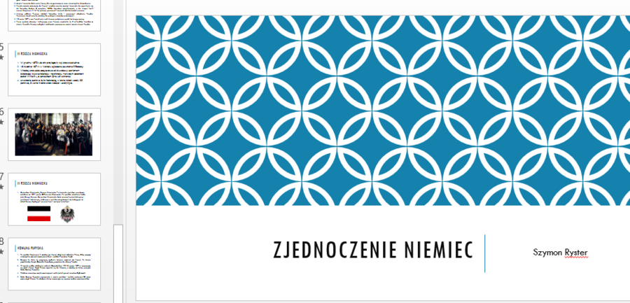 Prezentacja - Zjednoczenie Niemiec